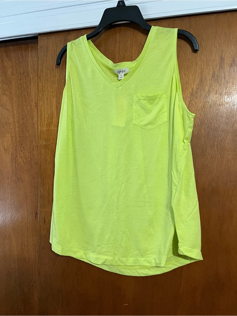 Style & Co. V-Neck Sleeveless Tank with Pocket